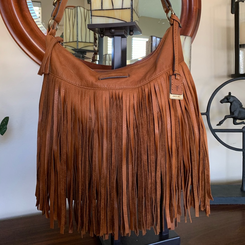 Frye Heidi Fringe hobo handbag